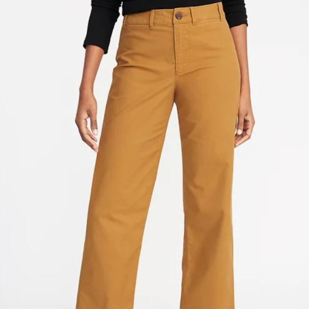 ⛔️Old Navy High Waist Slim Wide Leg Chino Pants